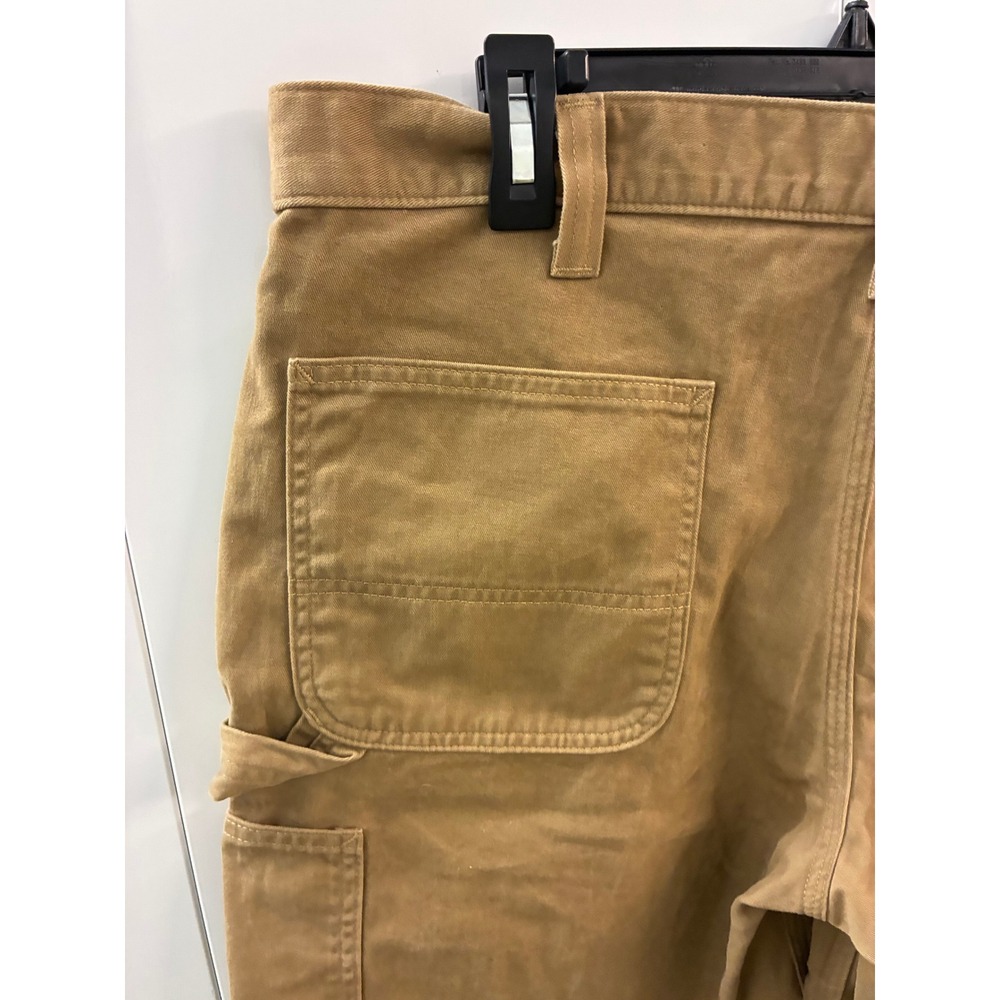 Carhartt Mens Relaxed Fit Canvas Carpenter Work Shorts Tan Duck 100245-253 36 - Picture 3 of 9